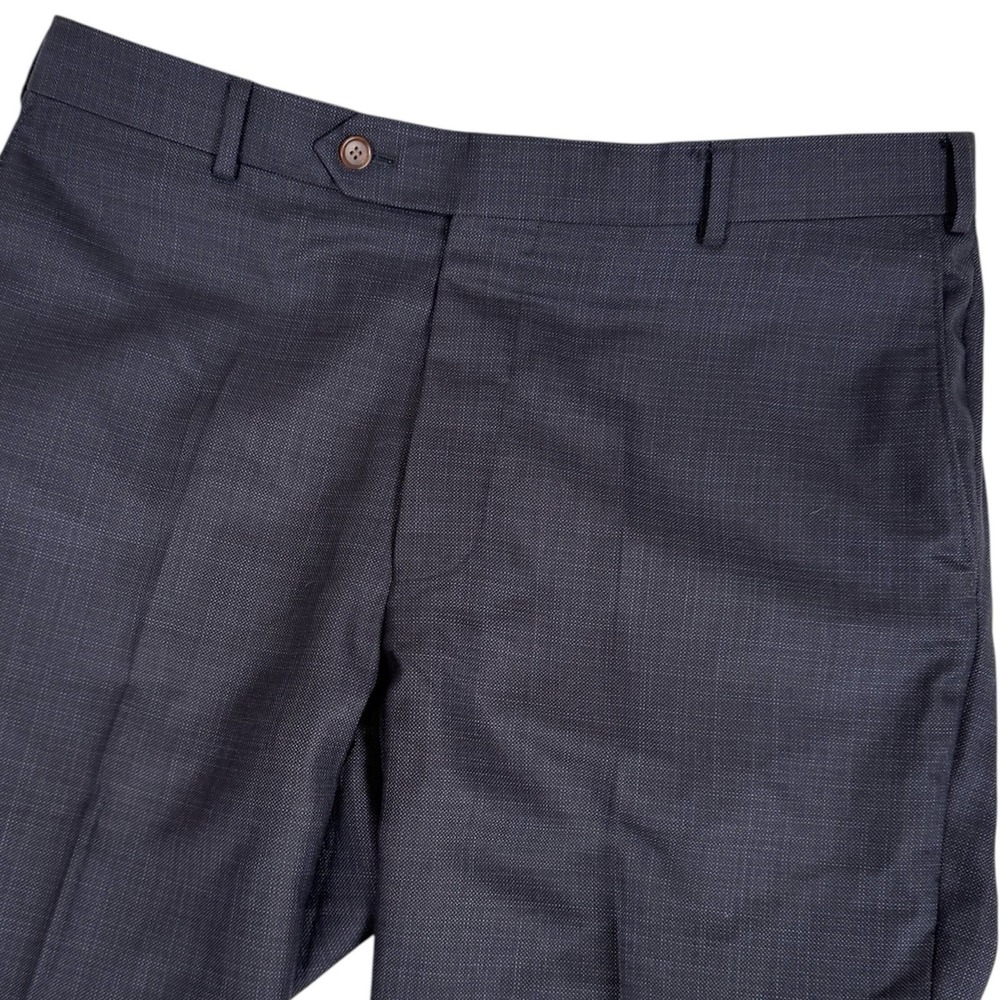 Samuelsohn Pleated Pants Mens 36‎ US Dark Navy Blue Wool Silk See Measurements